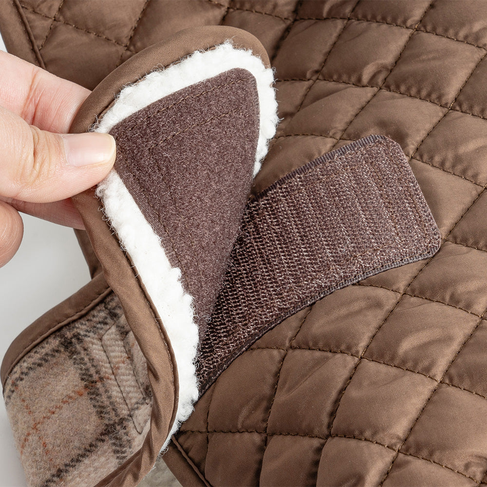 Cozy Plaid Quilted Dog Vest