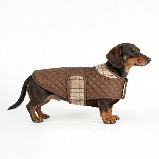 Cozy Plaid Quilted Dog Vest