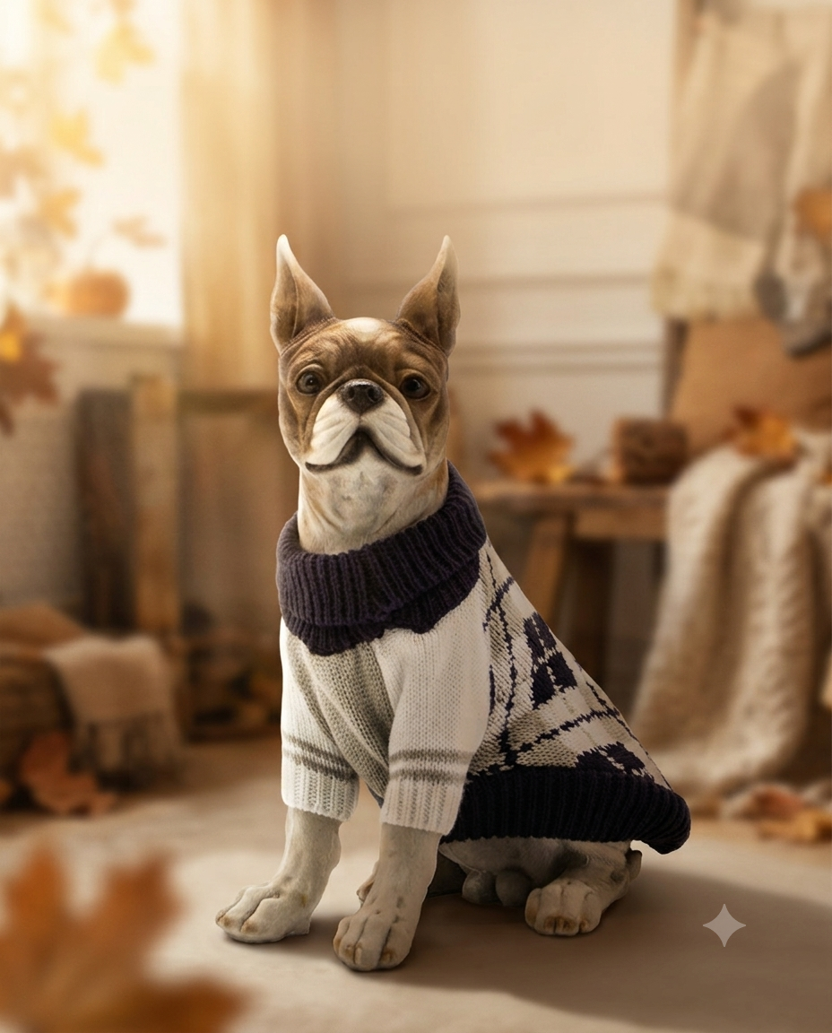 Acrylic English Style Dog Jumper